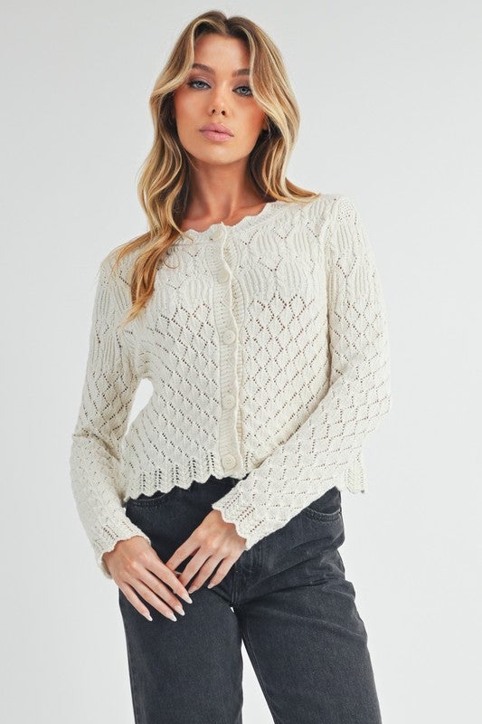 andmary Lacey ribbon cardigan ivory ⑥ Andmary Lacey ribbon cardigan ivory（Andmary Lacey ribbon